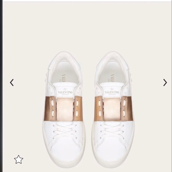valentino sneakers rose gold
